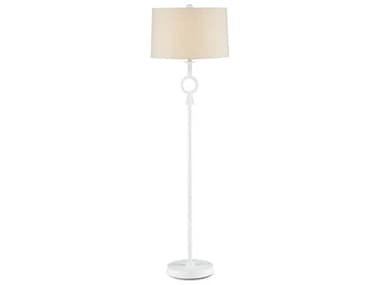 Currey & Company Germaine 62" Tall White Floor Lamp CY80000092