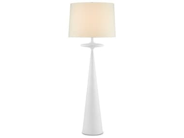 Currey & Company Giacomo Gesso White Floor Lamp CY80000104