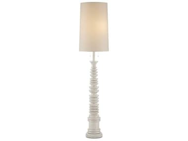 Currey & Company Malayan Whitewash Floor Lamp CY80000112