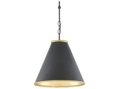 Currey & Company Pierrepont 1-Light Black Pendant CY90000534