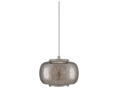 Currey & Company Pepper 1-Light Painted Silver Nickel Globe Mini Pendant CY90000688