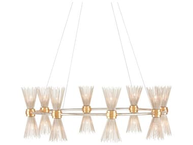 Currey & Company Novatude 33" Wide 16-Light Gold Chandelier CY90000842