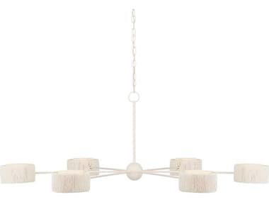 Currey & Company Monreale 6-Light White LED Chandelier CY90000865