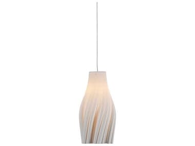 Currey & Company Posh 1-Light Textured White Mini Pendant CY90001270