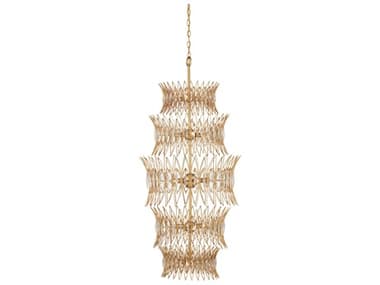 Currey & Company Marquise 18-Light Clear Luxor Gold Chandelier CY90001288