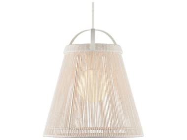 Currey & Company Parnell 1-Light White Pendant CY90001302