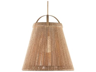 Currey & Company Parnell 1-Light Natural Beige Pendant CY90001303