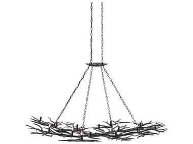 Currey & Company Rainforest 14-Light Rustic Bronze Island Pendant CY9007