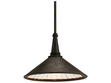 Currey & Company Manuscript 1-Light Jerry Pair Black Glass Pendant CY9056