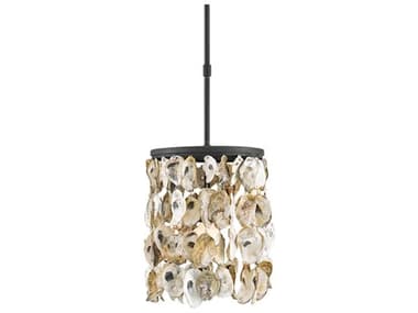 Currey & Company Stillwater 1-Light Blacksmith natural Cylinder Mini Pendant CY9250