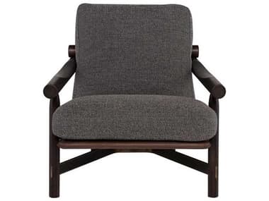 District Eight Stilt 29" Brown Fabric Accent Chair D8HGDA839