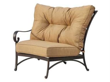 Darlee Outdoor Living Santa Anita Cast Aluminum Antique Bronze Sectional Left-Facing Arm Chair DA3011251