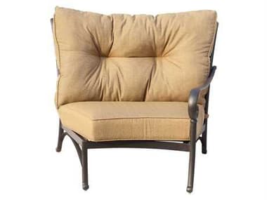 Darlee Outdoor Living Santa Anita Cast Aluminum Antique Bronze Sectional Right-Facing Arm Chair DA3011253