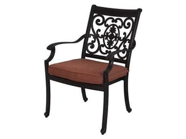 Darlee Outdoor Living St. Cruz Cast Aluminum Antique Bronze Dining Arm Chair DADL1011