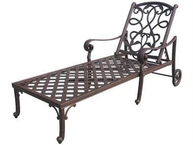 Darlee Outdoor Living Santa Monica Replacement Chaise Lounge Seat and Back Cushion DADL2052303