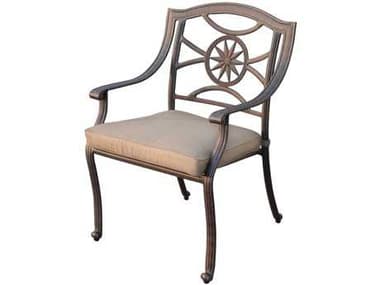 Darlee Outdoor Living Ten Star Cast Aluminum Antique Bronze Dining Chair DADL5031