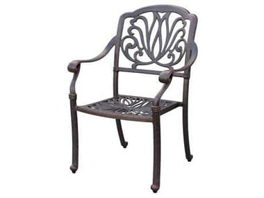 Darlee Outdoor Living Elisabeth Cast Aluminum Antique Bronze Dining Chair DADL7071