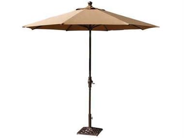 Darlee Outdoor Living Umbrellas Cast Aluminum Antique Bronze 9' Auto Tilt Umbrella DADL78