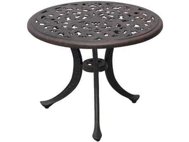 Darlee Outdoor Living Series 80 Cast Aluminum Antique Bronze 21 Round End Table DADL80A