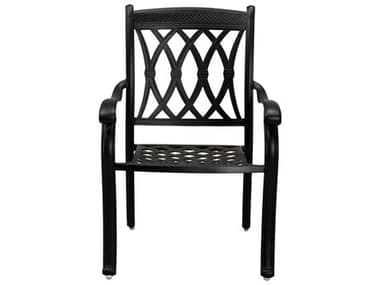 Darlee Outdoor Living Capri Cast Aluminum Antique Bronze Dining Arm Chair (Price Includes 4) DAN20166014