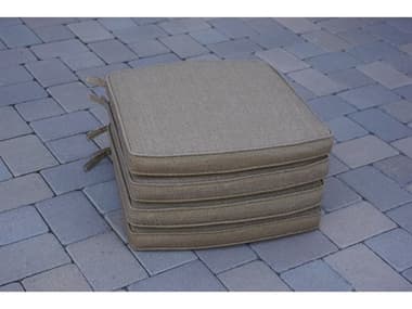 Darlee Outdoor Living Brooklyn Dining Arm Chair Replacement Cushions in Sesame (Set of 4) DAN271014