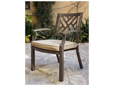 Darlee Outdoor Living Brooklyn Cast Aluminum MultiBrown Stackable Dining Arm Chair (Set of 4) DAN2714
