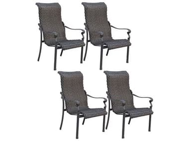 Darlee Outdoor Living Victoria Cast Aluminum Dining Chair (Price Includes 4) DAN50121014