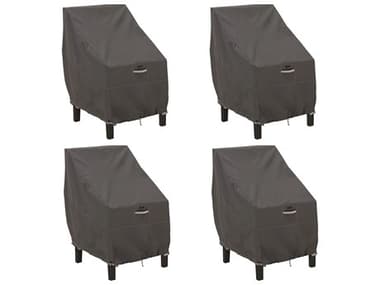 Duck Covers Ravenna Dark Taupe 25.5 Inch Chair Cover in 4 Packs DC551430151014PK