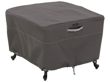 Duck Covers Ravenna Dark Taupe 26 Inch Square Ottoman/Table Cover DC55169045101EC
