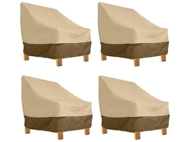 Duck Covers Veranda Pebble 38 Inch Deep Lounge Chair Cover in 4 Packs DC554120115014PK