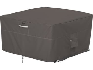 Duck Covers Ravenna Dark Taupe 44 Inch Square Fire Pit Table Cover DC55417015101EC
