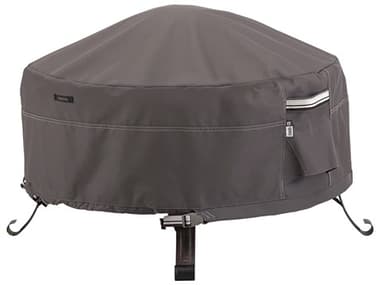 Duck Covers Ravenna Dark Taupe 30 Inch Full Coverage Fire Pit Cover DC55484015101EC