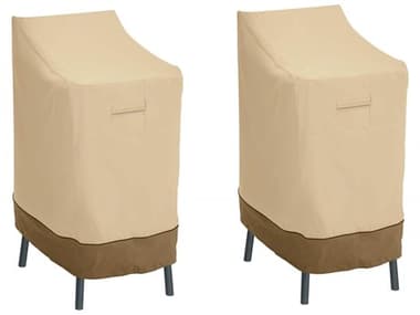 Duck Covers Veranda Pebble 26 Inch Bar Chair & Stool Cover in 2 Packs DC556420115012PK