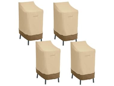 Duck Covers Veranda Pebble 26 Inch Bar Chair & Stool Cover in 4 Packs DC556420115014PK