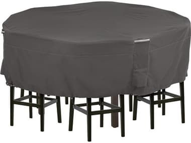 Duck Covers Ravenna Dark Taupe 96 Inch Round Table & Chair Set Cover DC55777045101EC