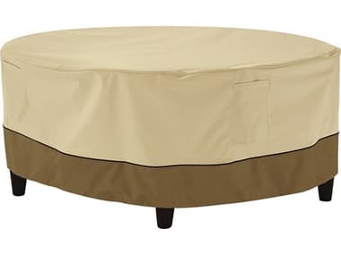 Duck Covers Veranda Pebble 26 Inch Round Ottoman/Coffee Table Cover DC5585402150100