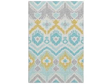 Dalyn Mayfield Ikat Area Rug DLAMF108AQUA