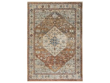 Dalyn Bergama Bordered Area Rug DLBE1PAPRIKA