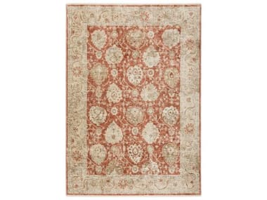 Dalyn Bergama Bordered Area Rug DLBE6PAPRIKA