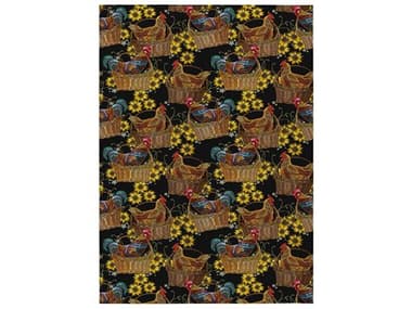 Dalyn Kendall Graphic Area Rug DLKE2BLACK