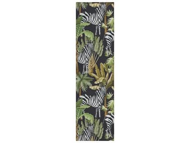 Dalyn Tropics Graphic Runner Area Rug DLTC13BK2X8