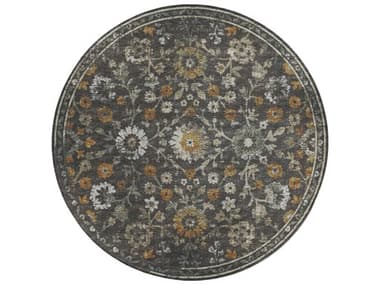 Dalyn Tuscany Floral Area Rug DLTU2GRAYROU