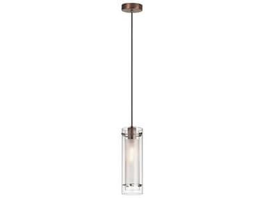 Dainolite Pasha 1-Light Oil Brushed Bronze Cylinder Mini Pendant DN22152CFOBB