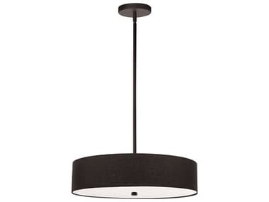 Dainolite Everly 4-Light Matte Black Drum Pendant DN571204PMBBK