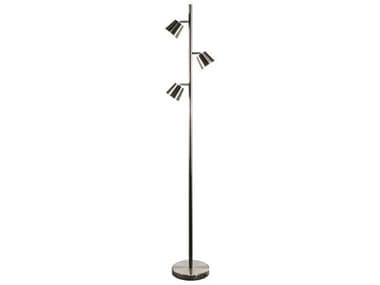 Dainolite Modern Satin Chrome Floor Lamp DN625LEDFSC