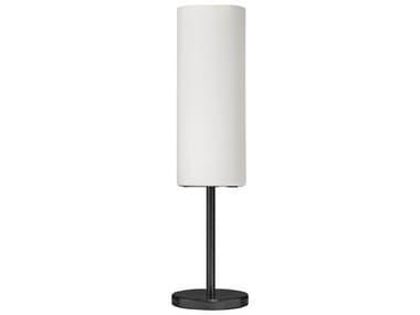 Dainolite Paza Matte Black White Glass Table Lamp DN83205MBWH