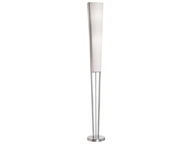 Dainolite Emotions Satin Chrome White Fabric Floor Lamp DN83323FSC