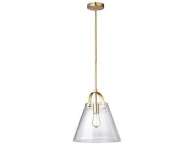 Dainolite Polly 1-Light Aged Brass Drum Pendant DN871PAGB