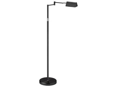 Dainolite Black Polished Chrome Floor Lamp DN9257LEDFBK