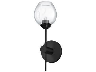 Dainolite Abii 1-Light Matte Black Wall Sconce DNABI141WMBCLR